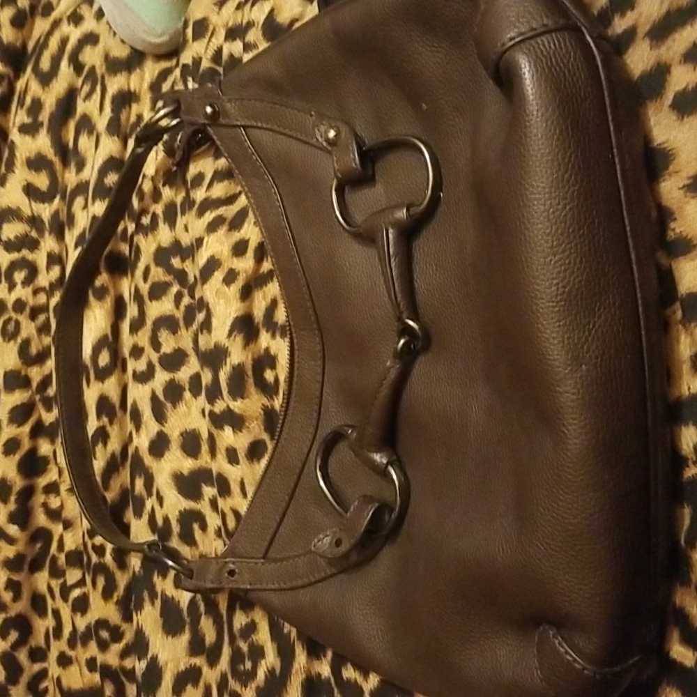 Authentic Vintage Gucci Horsebit Medium leather Brown Bag